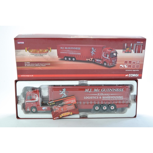 86 - Corgi 1/50 Diecast Model Truck issue comprising No. CC13824 Mercedes Actros Curtainside in the liver... 