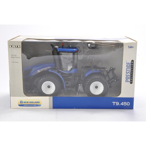 133 - Farm model interest comprising Ertl 1/32 New Holland Agriculture T9. 450 Tractor   - Prestige Collec... 