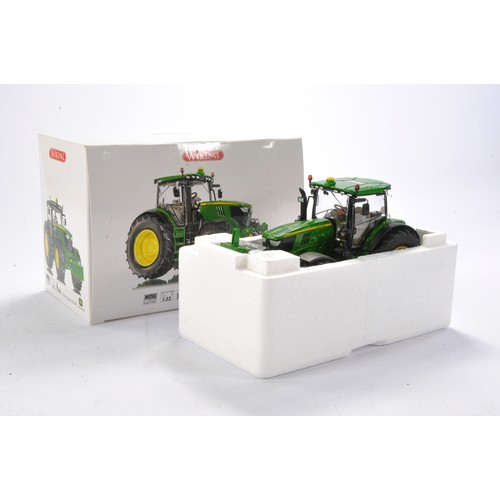 151 - Farm model interest comprising Wiking 1/32 John Deere 6210R Tractor. Looks to be excellent and witho... 