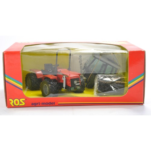 196 - ROS 1/25 Farm Issue comprising Antonio Carraro Tractor. Excellent and secure in very good box.