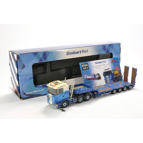 208 - Tekno Model Truck issue comprising No. 9447C 1/50 Scania Low Loader in the livery of Stobart Rail. L... 