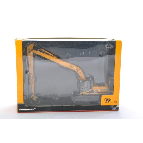 211 - Diecast model construction issue comprising Motorart 1/50 JCB JS220 Excavator Long reach with draina... 