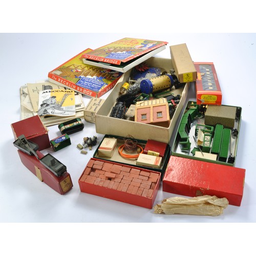 273 - A further assortment of vintage Trix Model Railway accessories and literature as shown. Plus other i... 