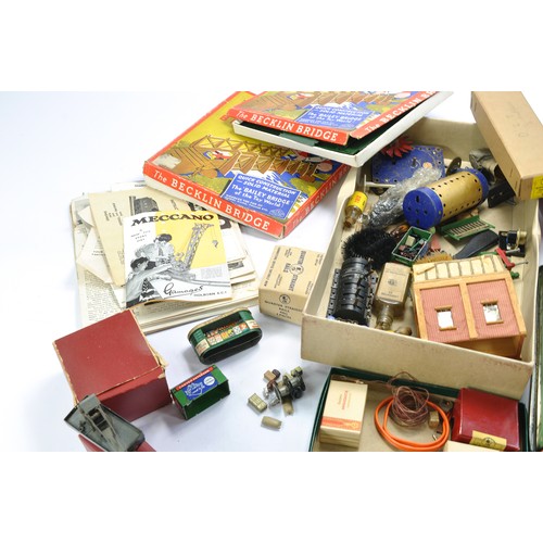 273 - A further assortment of vintage Trix Model Railway accessories and literature as shown. Plus other i... 