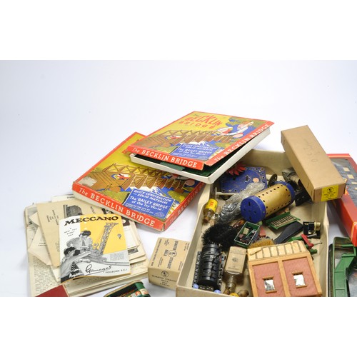 273 - A further assortment of vintage Trix Model Railway accessories and literature as shown. Plus other i... 