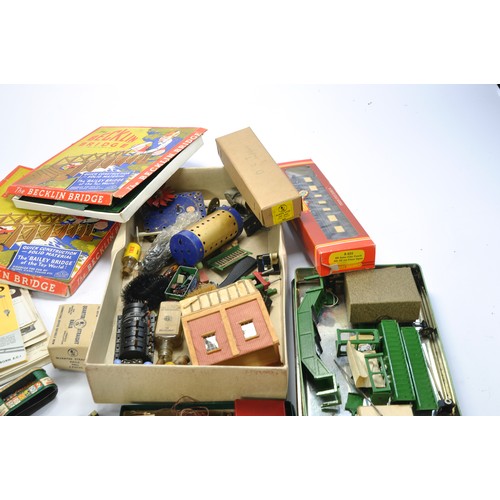 273 - A further assortment of vintage Trix Model Railway accessories and literature as shown. Plus other i... 