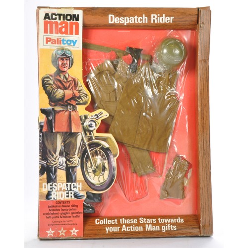 312 - Palitoy Action Man comprising  No. 34170 Army Despatch Rider. Appears complete with original packagi... 