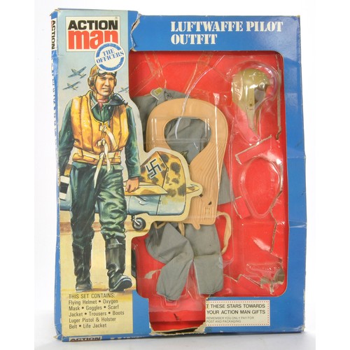 334 - Palitoy Action Man comprising 'The Officer's' Uniforms Luftwaffe Pilot Outfit. INCOMPLETE with origi... 