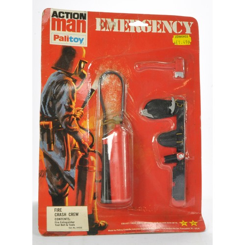 344 - Palitoy Action Man comprising Emergency Series No. 34522 Fire Crash Crew. Complete and looks to be s... 