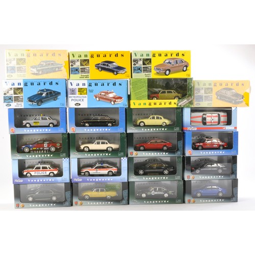 493 - Vanguards diecast model group comprising of 23 boxed issues including No. VA 08402 Jaguar MK II Prim... 