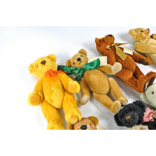 486 - Dean's Club Membership Limited Edition Teddy Bears. Hector 1994, Herbert 1995, Humprey 1996, Horace ... 