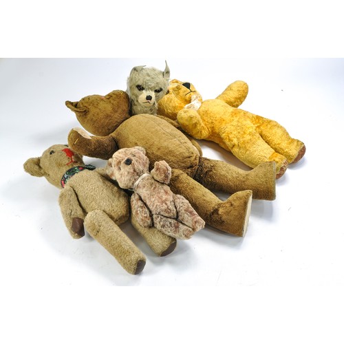 488 - Collection of Vintage Bears in fair to good condition.