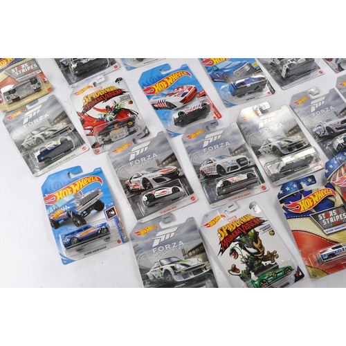 587 - A group of approx 52 Carded Hot Wheels Diecast issues, all look to be as new and factory sealed. Ser... 