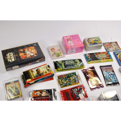 590 - A large collection of trading cards comprising comic genre from Marvel, Top Cow, DC etc inclusive of... 