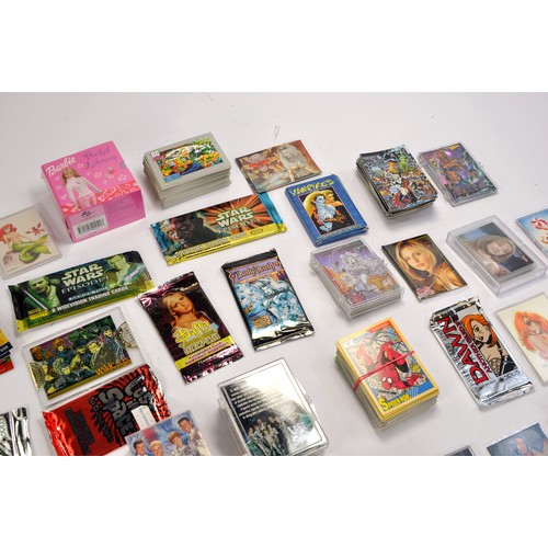 590 - A large collection of trading cards comprising comic genre from Marvel, Top Cow, DC etc inclusive of... 