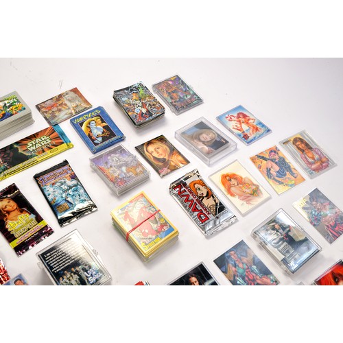 590 - A large collection of trading cards comprising comic genre from Marvel, Top Cow, DC etc inclusive of... 