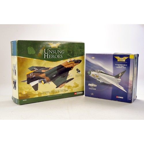 592 - Diecast Model Aircraft comprising 1/72 Corgi issues No. AA32301 EE Lightning F.Mk.IA The Tigers Aero... 