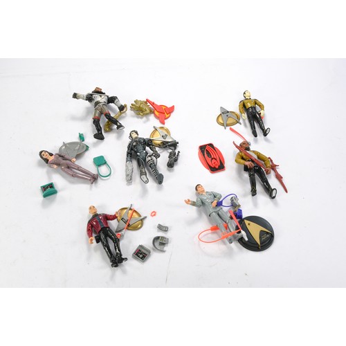 619 - A group of vintage Star Trek Action figures with weapons and accessories as shown.