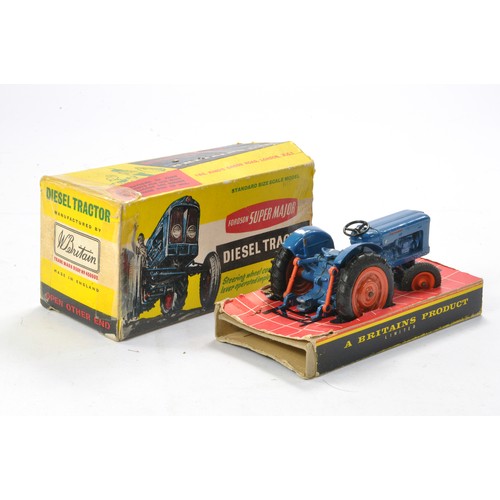 42 - Britains 1/32 farm issue comprising No. 172F Fordson Super Major Diesel Tractor. Good with some sign... 