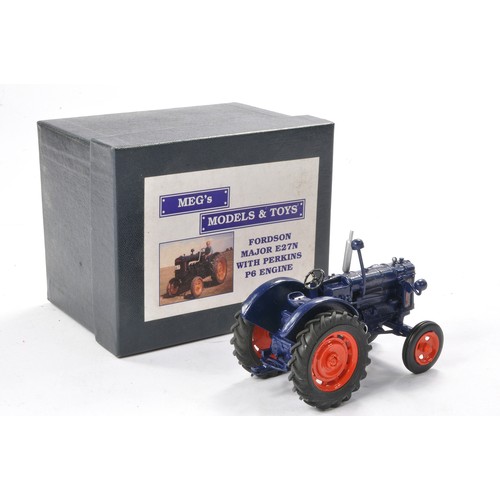 50 - Megs Models 1/32 Hand built farm issue comprising Fordson Major E27N Tractor with Perkins Engine. Lo... 