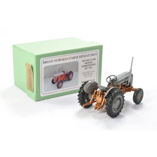 60 - Brian Norman 1/32 Hand Built farm issue comprising no. FM12 Ferguson 35 Grey and Gold Tractor. Looks... 