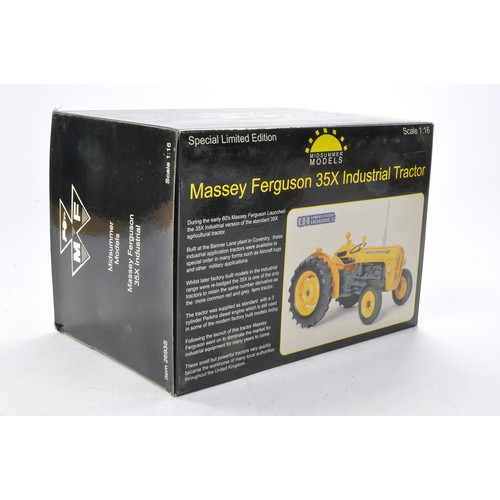 102 - Universal Hobbies 1/16 Massey Ferguson 35X Industrial Tractor. Limited Edition. Excellent in box.