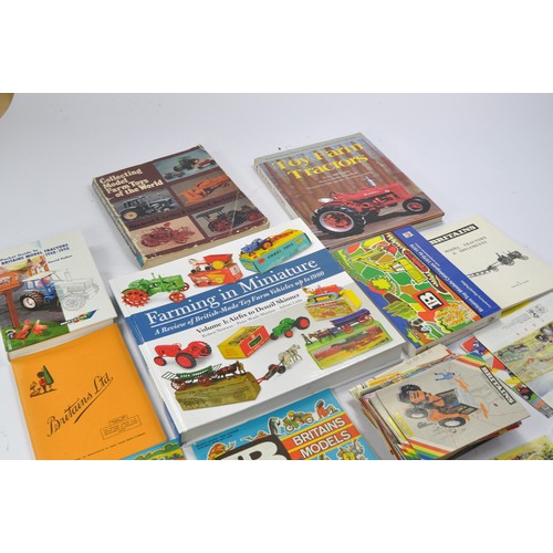 103 - An assortment of Farm Toy and Model literature including comprehensive Britains Catalogue collection... 