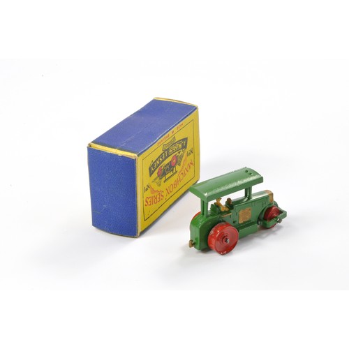 220 - Matchbox Regular Wheels No. 1a Aveling Barford Diesel Road Roller. Dark green with straight canopy. ... 