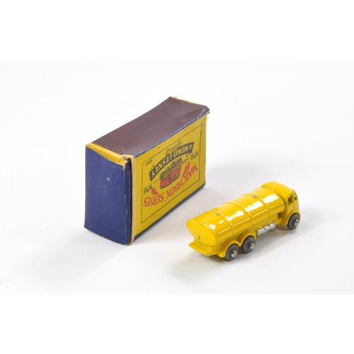 230 - Matchbox Regular Wheels No. 11a ERF Tanker. Yellow with silver trim. Generally excellent, with very ... 