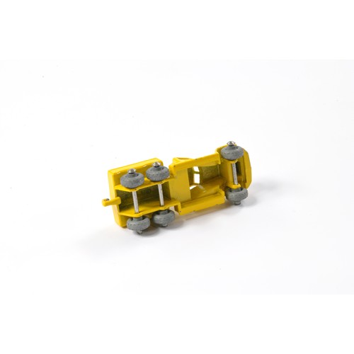 232 - Matchbox Regular Wheels No. 15a Diamond T Prime Mover. Yellow with silver trim. Generally very good ... 