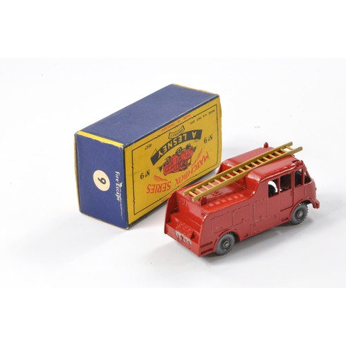 241 - Matchbox Regular Wheels comprising No. 9c Merryweather Marquis Fire Engine. Red with tan ladders, gr... 