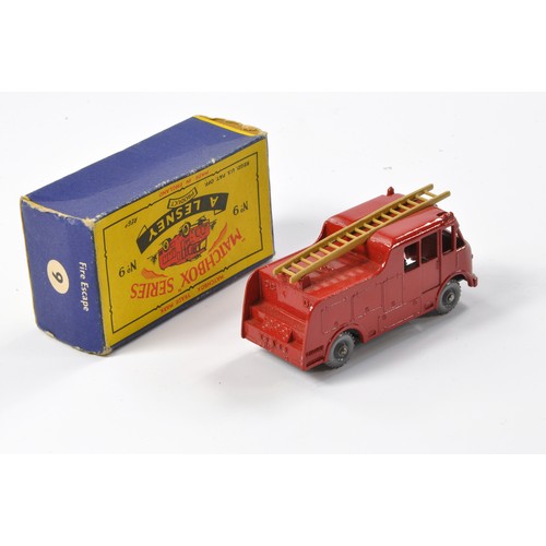 242 - Matchbox Regular Wheels comprising No. 9c Merryweather Marquis Fire Engine. Red with tan ladders, gr... 