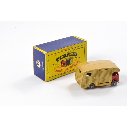 261 - Matchbox Regular Wheels comprising No. 35a ERF Marshall Horsebox. Red with Tan Rear, grey plastic wh... 