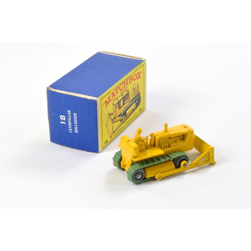 283 - Matchbox Regular Wheels comprising No. 18c Caterpillar Bulldozer. Yellow with green tracks. Excellen... 