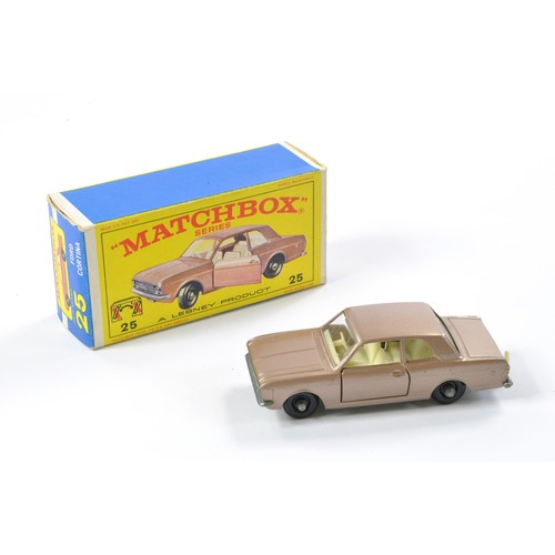 290 - Matchbox Regular Wheels comprising No. 25d Ford Cortina. Metallic brown with ivory interior, black p... 