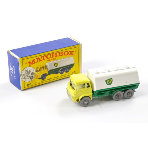 291 - Matchbox Regular Wheels comprising No. 25c Bedford BP Tanker. Lemon yellow, green with BP decals. Si... 