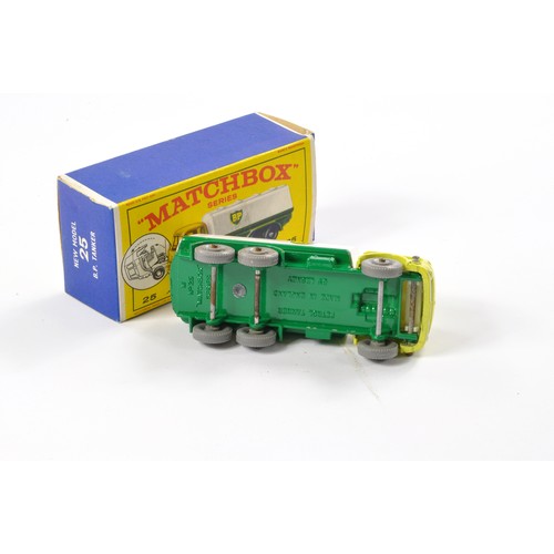 291 - Matchbox Regular Wheels comprising No. 25c Bedford BP Tanker. Lemon yellow, green with BP decals. Si... 