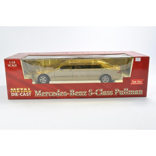 108 - Sun Star 1/18 model Car Issue comprising No #4113 Mercedes- Benz S-Class Pullman Travertine Beige. L... 