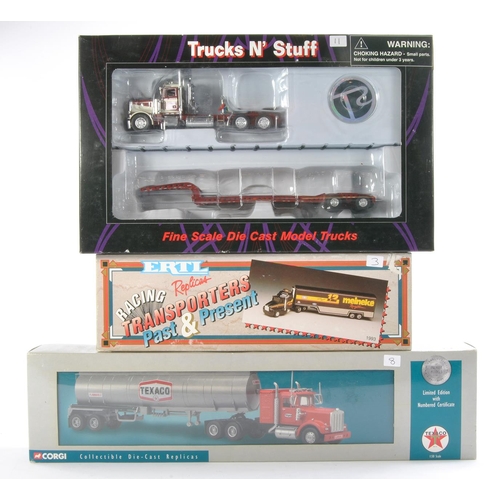 111 - ERTL model Truck issue comprising No. 3878 Sports Collectibles of the Nineties, Racing Replicas Past... 