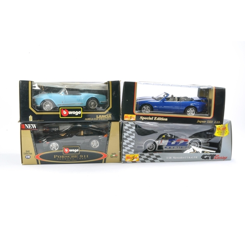 113 - Diecast 1/18 Model Car issues Comprising a Group of 4 Special Edition models from Maisto and Burago.... 