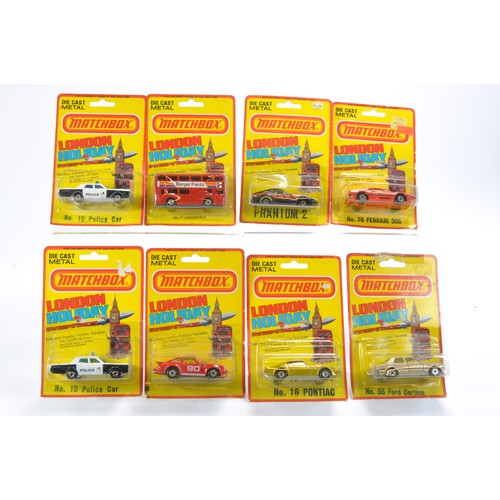 343 - Matchbox Superfast US Export 'London Holiday Sweepstakes' Blister Packs (inc 1 HK variant, Phantom) ... 