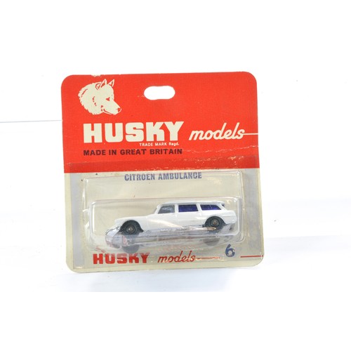 367 - A group of Husky Blister Packs comprising six issues as shown including Military Ambulance, Guy Warr... 