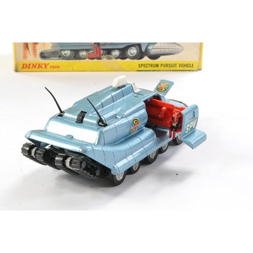 384 - Dinky No. 104 Captain Scarlet Spectrum Pursuit Vehicle. This version is blue with black front bumper... 