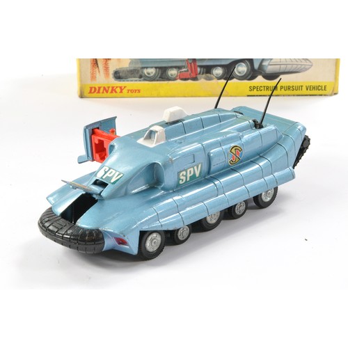 384 - Dinky No. 104 Captain Scarlet Spectrum Pursuit Vehicle. This version is blue with black front bumper... 