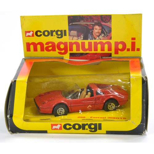 396 - Corgi No. 298 Ferrari 308 GTS Magnum PI. Excellent in fair to good original box, with some notable s... 