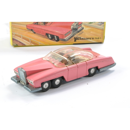 406A - Dinky No. 100 Lady Penelope's FAB1. Matt Pink with pink trim to sliding roof. Inc Figures. Generally... 