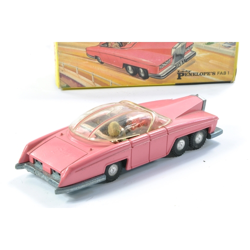 406A - Dinky No. 100 Lady Penelope's FAB1. Matt Pink with pink trim to sliding roof. Inc Figures. Generally... 