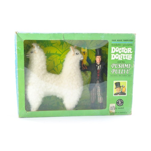 425 - Mattel Vintage issue No. 3579 Doctor Dolittle Figure and his Pushmi Pullyu and Parrot too! Secured i... 