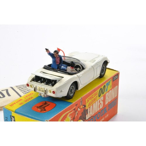 443 - Corgi No. 336 James Bond 007 Toyota 2000GT. Complete with figures and sealed secret instructions. Ex... 