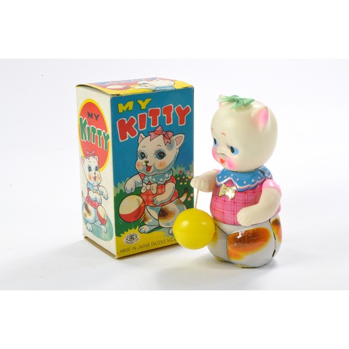 446 - Modern Toys Japan No. 3100 Clockwork 'My Kitty'. Excellent in working order in excellent box.